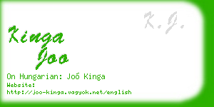 kinga joo business card